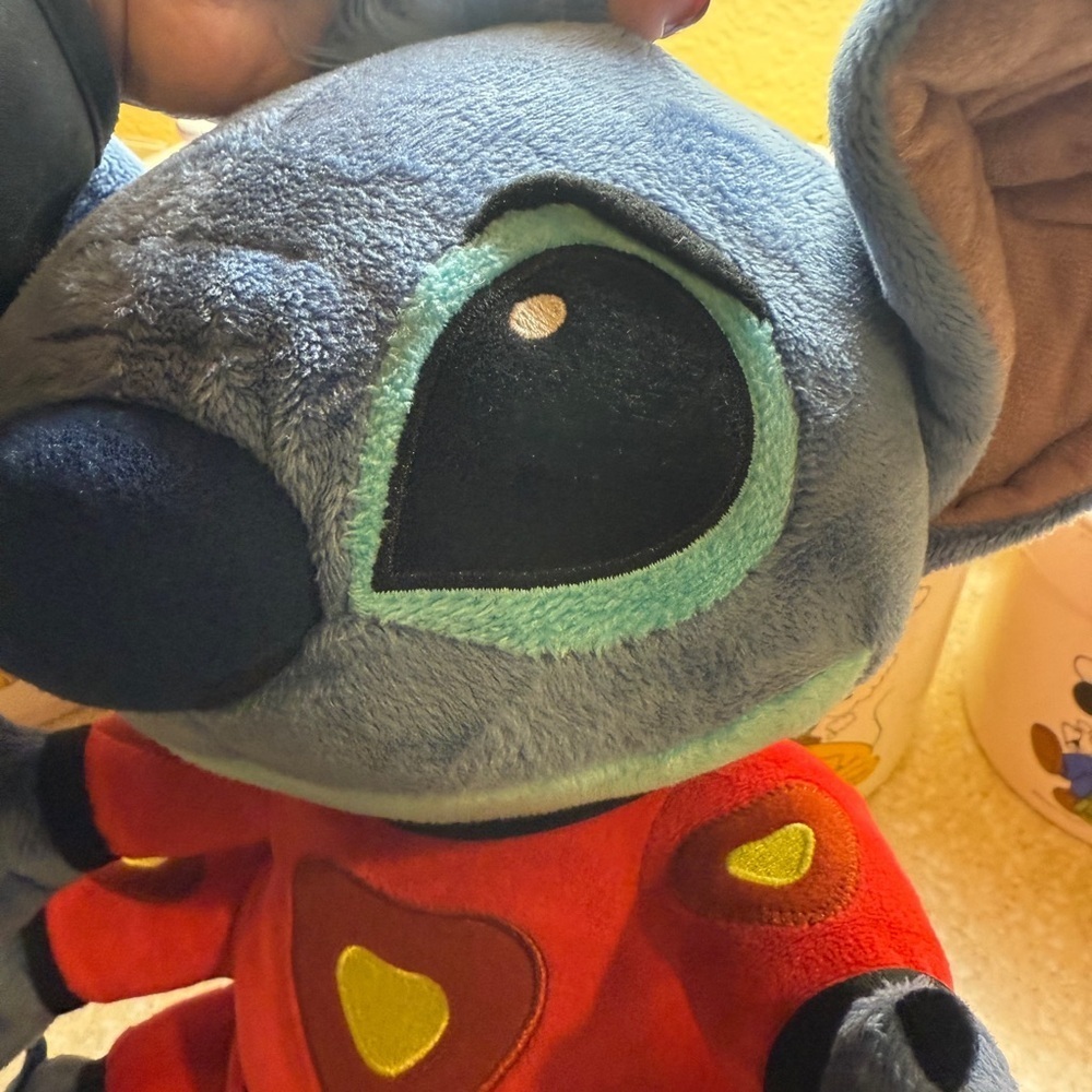 Disney Blue and Red Stitch Plush Toy space alien - Picture 11 of 16